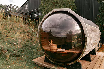 panoramic view sauna in Orangeville, ON