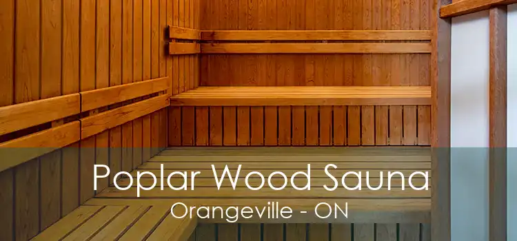 Poplar Wood Sauna Orangeville - ON